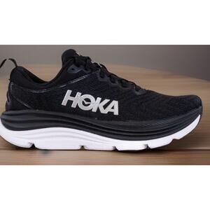 Hoka Gaviota Black White Mesh Athletic Stability Running Shoes Mens Size 10.5 D
